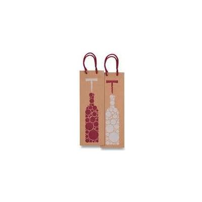 Dárková taška Bottiglia Kraft 120 x 90 x 370 mm – Zboží Živě