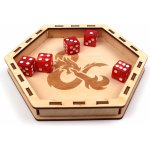 Dice Tray Dřevěný Motiv: Dračí – Zboží Živě