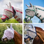 Horseware Maska na hlavu Rambo Plus Vamoose Silver fialová – Zboží Mobilmania