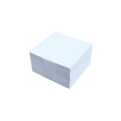 Záznamní kostky bílé - 9 cm x 9 cm x 4,5 cm / nelepená vazba – Zboží Dáma