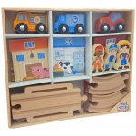 Excellent Dřevěná autodráha pro děti Formule – Zboží Mobilmania