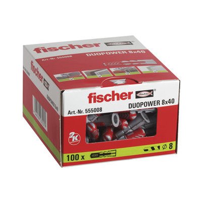 fischer DuoPower 8x40 hmoždinky 100 ks (555008)
