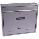 Poštovní schránka Radim V 360x310x90 mm, zadní vhoz, šedá – Sleviste.cz