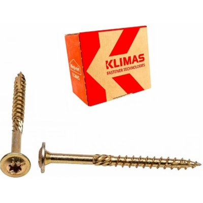 KLIMAS Wkret-met WKCP Ø6 mm TX-30 konstrukční vrut do dřeva s talířovou hlavou 70 mm - 100 ks – Zboží Mobilmania