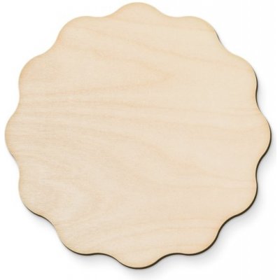 Dřevia Dřevěný podtácek vlnka 10x10cm – Zboží Dáma