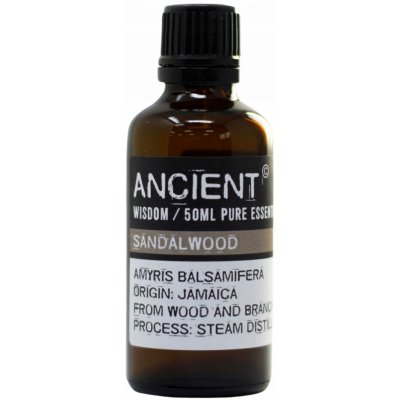 Ancient Wisdom Santalové dřevo 100% éterický olej 50 ml – Zbozi.Blesk.cz