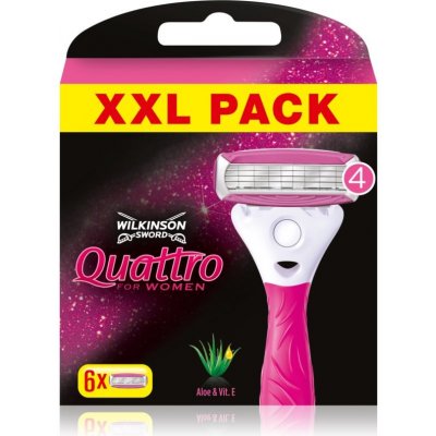 Wilkinson Sword Quattro for Women Aloe & Vit. E 6 ks