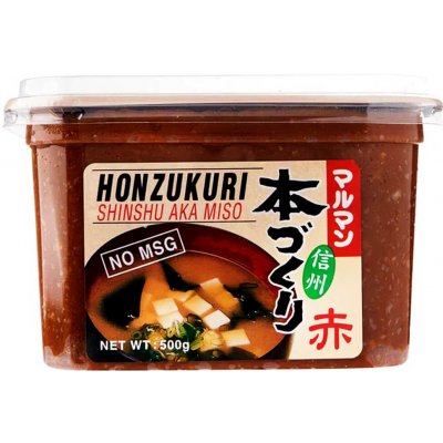 Honzukuri Miso pasta Aka Miso tmavá 500 g – Zbozi.Blesk.cz