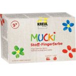 Mucki Sada Prstové barvy na textil 150 ml 6 barev – Hledejceny.cz