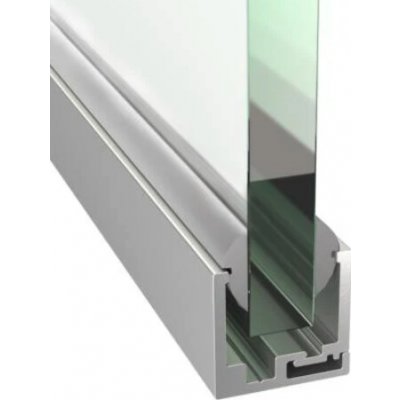 Hahn Steel Zasklení pevné, profil U skládaný z dvou částí, L3000, Hliník, Eloxovaný – Hledejceny.cz