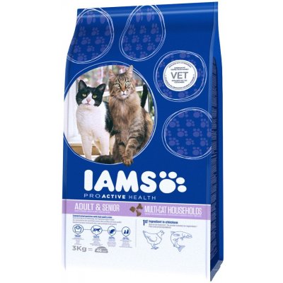 Iams MultiCat Chicken Salmon 2 x 15 kg – Hledejceny.cz