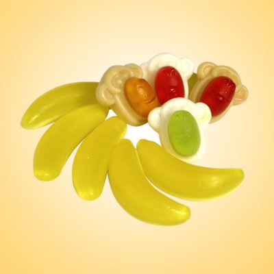 Pedro Opice a banány dvoubarevné želé 1000 g