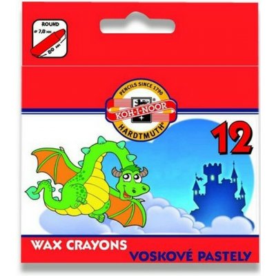 Koh-i-noor Voskovky 12 barev 8232 Wax v papírové krabičce – Hledejceny.cz
