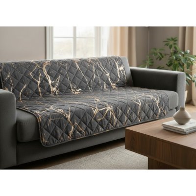 Mybesthome Přehoz na sedačku pohovku MARIA šedá 170x210 cm – Sleviste.cz