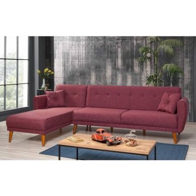 Atelier del Sofa Corner Aria Corner Claret Red