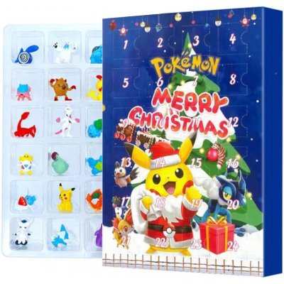 Adventní kalendář s figurkami Pokémon Barva: Modrá/Pikachu – Zboží Mobilmania