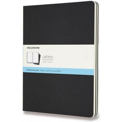 Moleskine Sešity Cahier B5 tečkovaný 3 ks černý – Hledejceny.cz