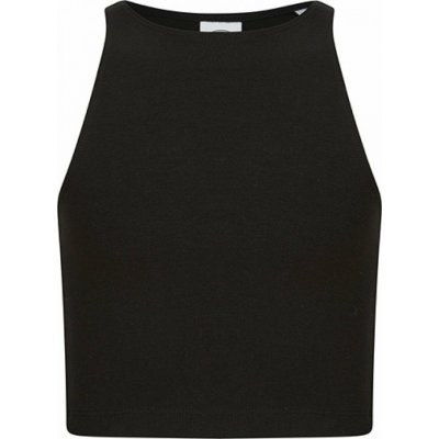 SF Minni dívčí strečové crop top tričko černá – Sleviste.cz