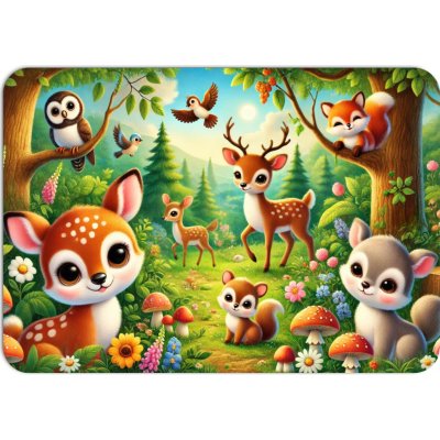 PokojovaDekorace.cz prostírání 106 Zvířátka v lese 43x30cm – Zboží Dáma