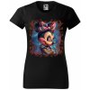 Dámské tričko s potiskem Tričko Potetovaná Minnie Mouse Černá