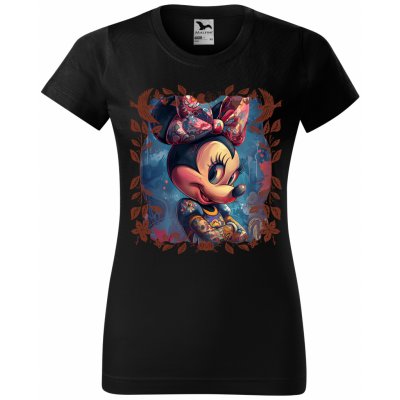 Tričko Potetovaná Minnie Mouse Černá – Zboží Mobilmania