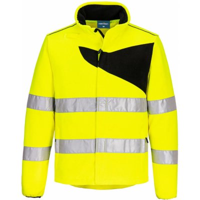 PORTWEST HI-VIS PW274 Reflexní fleecová bunda HV žlutá/ černá – Zboží Mobilmania
