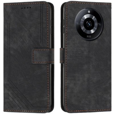 Vsechnonamobil 61814 STRIPE Peněženkové pouzdro s řemínkem Realme 11 Pro 5G / Pro + 5G černé – Zboží Živě