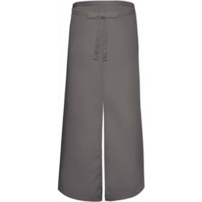 Link Kitchen Wear Barová a bistro zástěra s rozparkem z keprové tkaniny šedá tmavá 100 x 100 cm X962 – Hledejceny.cz