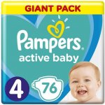 Pampers Active Baby 4 76 ks – Sleviste.cz