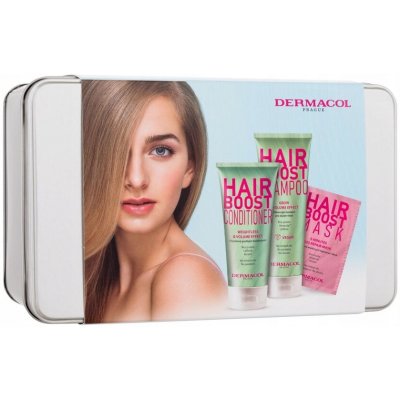Dermacol Hair Ritual posilující kondicionér pro objem vlasů 200 ml + obnovující šampon pro objem vlasů 250 ml + intenzivní regenerační maska na vlasy 15 ml – Zboží Mobilmania