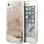 Pouzdro Guess Apple iPhone SE 2022/SE 2020/8/7 Paisley Liquid Glitter zlaté – Zboží Mobilmania