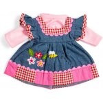 Bigjigs Toys Džínové šaty s růžovým lemem pro panenku 34 cm – Hledejceny.cz