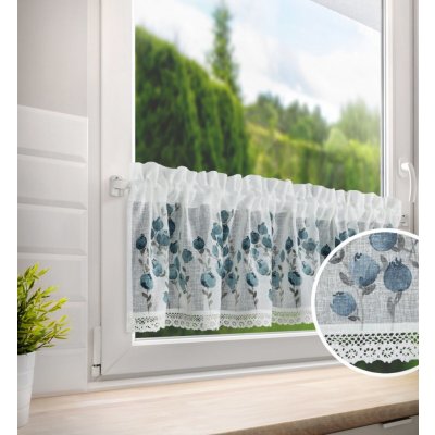 Dekorační krátká vitrážová záclona do kuchyně AMANA 30x150 cm MyBestHome – Zboží Mobilmania