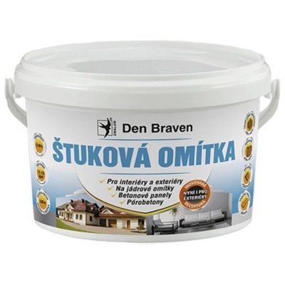 Den Braven Štuková omítka, kbelík, bílá Štuková omítka, kbelík, 25 kg, bílá – Zboží Mobilmania
