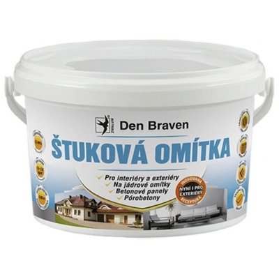 Den Braven Štuková omítka, kbelík, bílá Štuková omítka, kbelík, 25 kg, bílá – HobbyKompas.cz