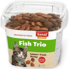 WANPY EUROPE PETFOODS B V Sanal cat snack Ryba TRIO 75 g