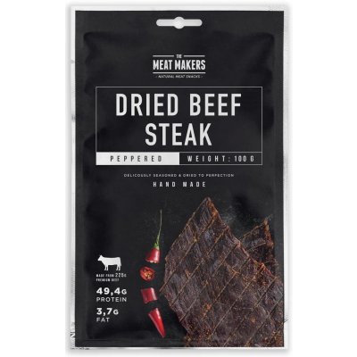 The Meat Makers MM Dried Beef Steak Peppered 100 g – Zboží Mobilmania