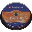 Verbatim DVD-R 4,7GB 16x, cake 10ks (43523)