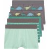 Dětské spodní prádlo Lupilu chlapecké boxerky s BIO bavlnou 5 kusů šedá/zelená