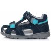 Dětské sandály Ponte Modré kožené sandálky PS121-DA05