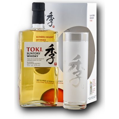 Suntory Toki 43% 0,7 l (dárkové balení 1 sklenice) – Hledejceny.cz