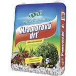 Kamenná drť mramorová Agro 7–14 mm bílá balení 5 l – Zboží Dáma