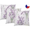 Dekorační povlak na polštáře Kvalitex hladká bavlna Provence Levandule fialová 40 x 40 cm