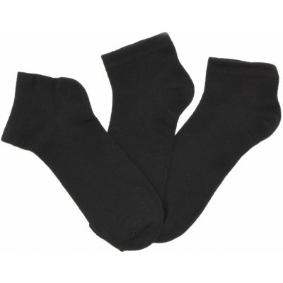 Pánské kotníkové ponožky 3-pack černá – Zboží Mobilmania