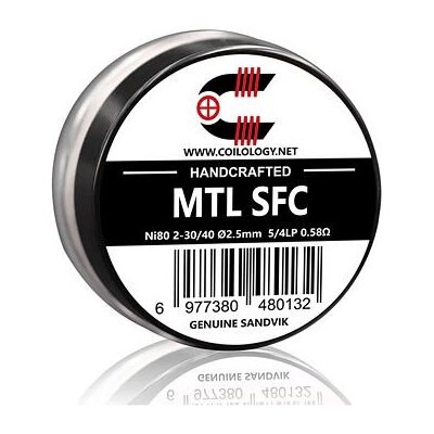 Coilology Předmotané spirálky Handcrafted Sandvik SFC Ni80 2ks 0,58ohm – Hledejceny.cz