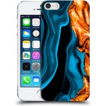 Pouzdro Picasee silikonové Apple iPhone 5/5S/SE - Gold blue čiré – Zbozi.Blesk.cz
