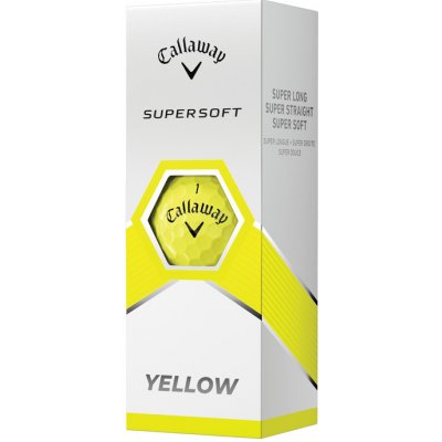 Callaway Supersoft 23 2-plášťové yellow (žluté) 3 ks – Zbozi.Blesk.cz