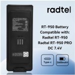Akumulátor pro Radtel RT-950 PRO 2600 mAh Li-Ion s USB-C – Zboží Živě