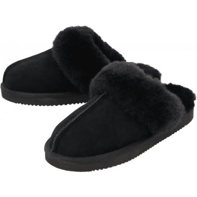 esmara dámské pantofle z jehněčí kožešiny černá – Zboží Dáma