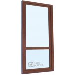 Kömmerling balkonové dveře 70 AD s příčkou levé ořech/ořech 90 x 220 cm s klikou+ PVC rám – Hledejceny.cz